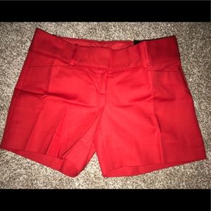 NWT THE LIMITED Red Tailored Shorts